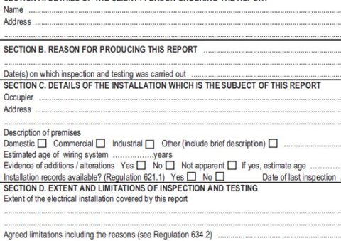 What is the key difference between limitation and not verified on EICR?