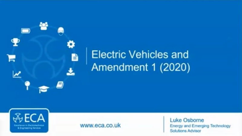 EV Charging and Amendment 1 of BS7671