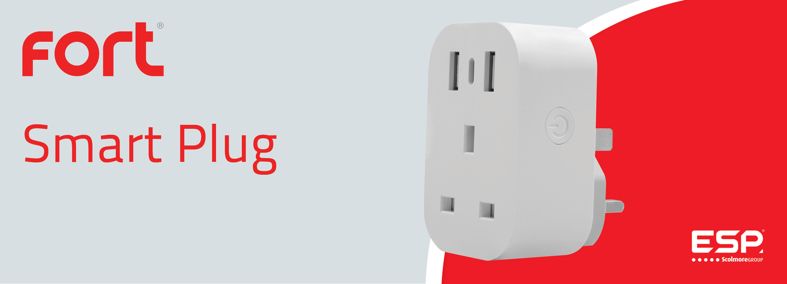 ESP adds Smart Plug with integrated USB-C to Fort range - Voltimum UK