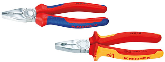 What’s the difference between blue-red and yellow-red handles and are both suitable for electricians?