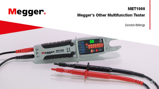 MET1000  Megger’s Other Multifunction Tester