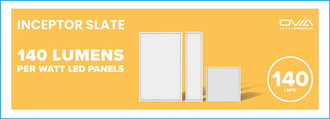 140 Lumen per Watt LED Panels now available from Ovia