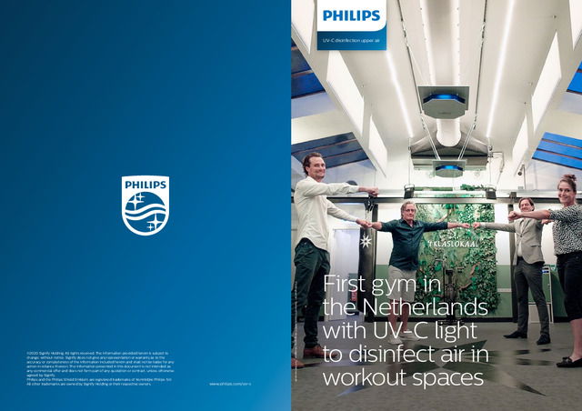 First gym in the Netherlands with UV-C light to disinfect air in workout spaces