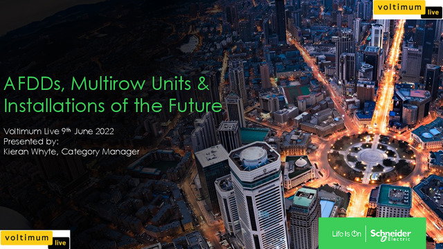 AFDD’s, Multirow units, and installations of the future