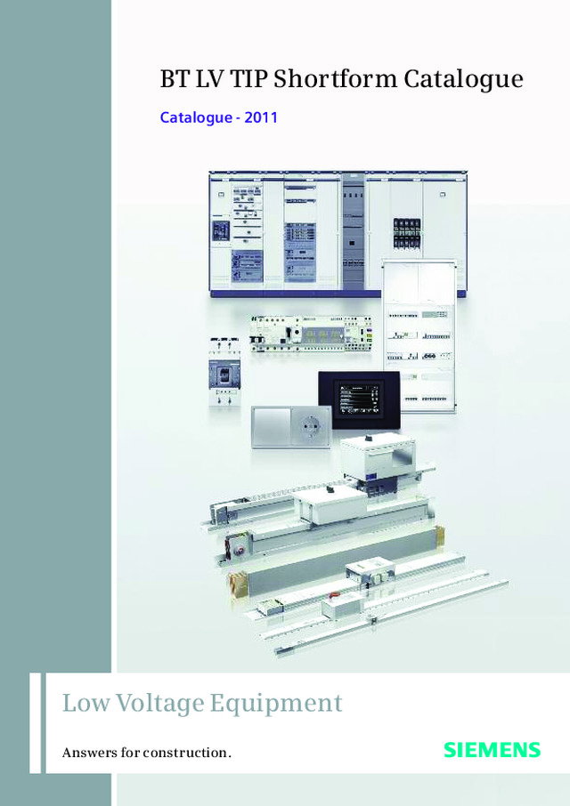 Siemens - BT LV TIP Shortform Catalogue