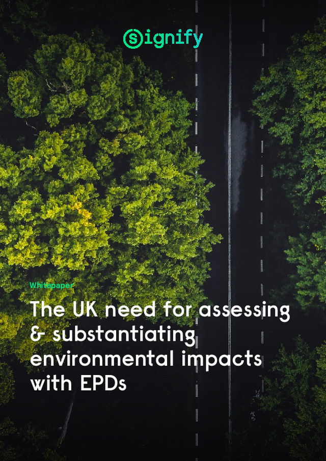 The UK need for assessing & substantiating environmental impacts with EPDs