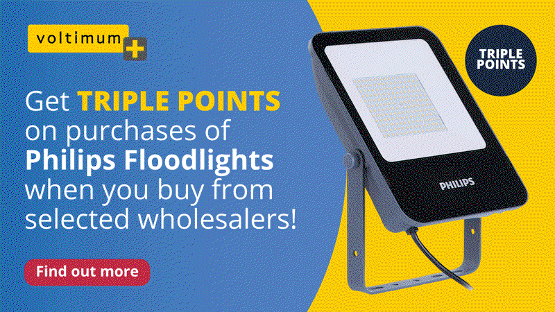 Triple points on Philips Floodlights