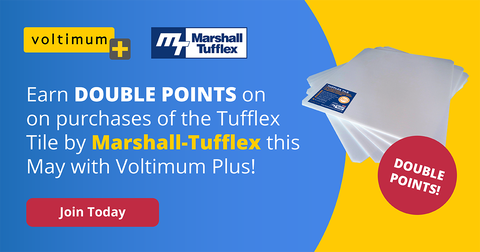 Marshall-Tufflex promotion: Join Voltimum Plus and get double points on the Tufflex Tile this May!
