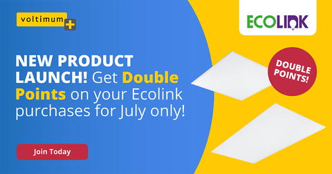 NEW PRODUCT ANNOUNCEMENT! Ecolink has launched new products on Voltimum Plus – join now and get double points in July to celebrate