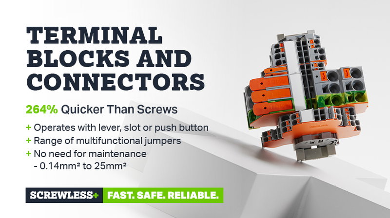Discover the power and efficiency of WAGO's Rail-Mount Terminal Blocks