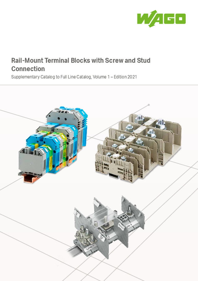 Rail-Mount Terminal Blocks with Screw and Stud Connection