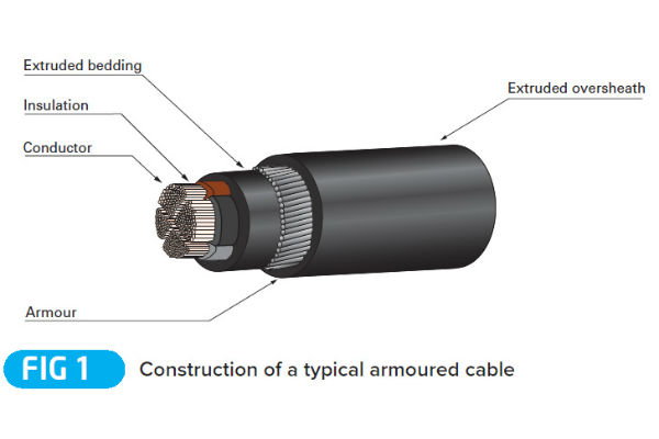 The earthing functions that can be performed by the armouring of a cable