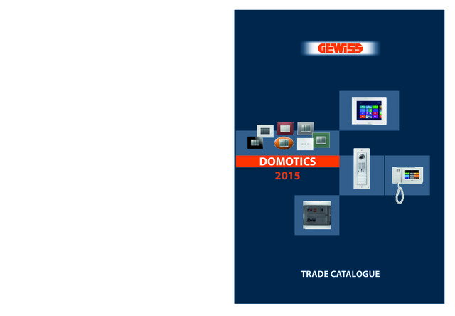 Gewiss UK - Product Catalogue - Domotics 2015