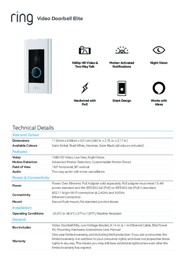 Video Doorbell Elite