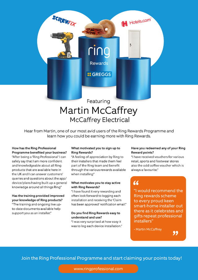 Ring Rewards - McCaffrey Electrical
