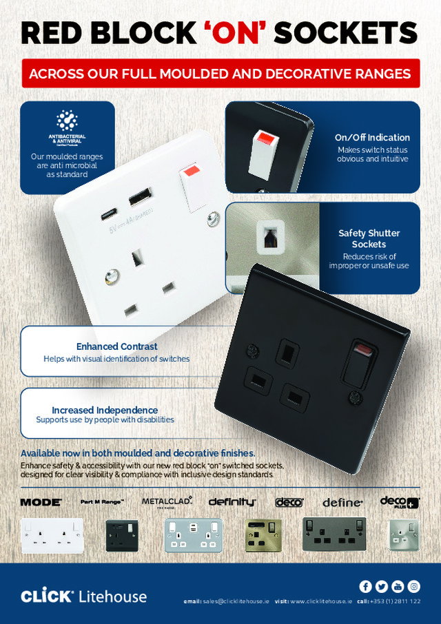 Red Block "On" Sockets