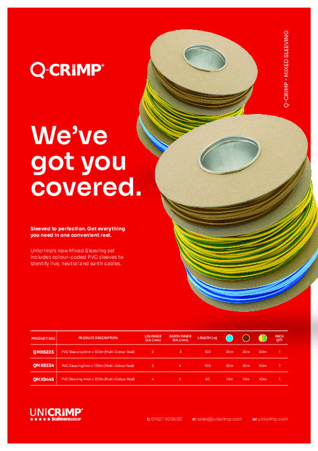 Unicrimp - Mixed sleeving