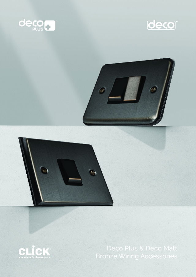 Deco plus & Deco Matt Bronze wiring accessories