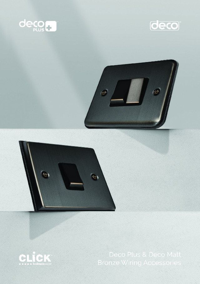 Deco plus & Deco Matt Bronze wiring accessories