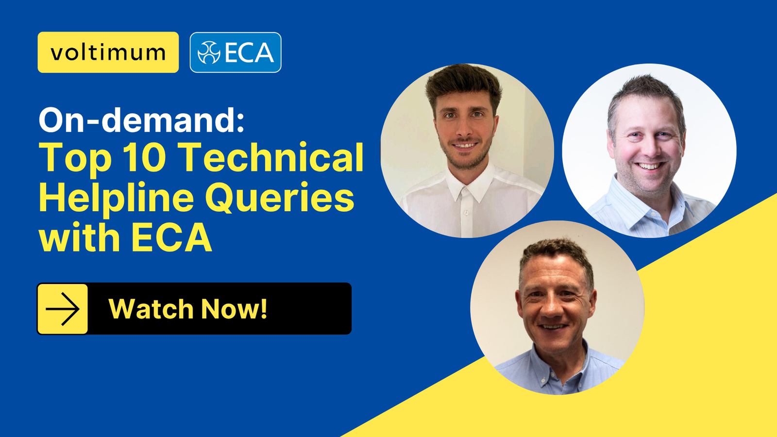 Top 10 technical helpline queries with ECA - Voltimum UK