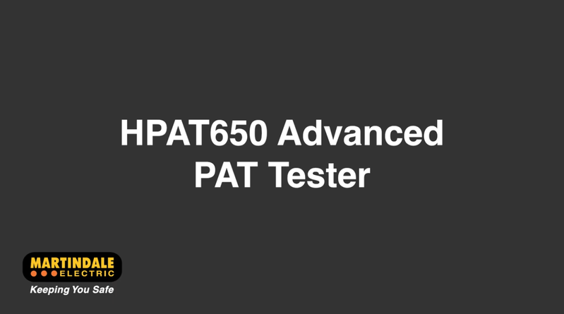 Martindale HPAT650 advanced, hand-held PAT testers