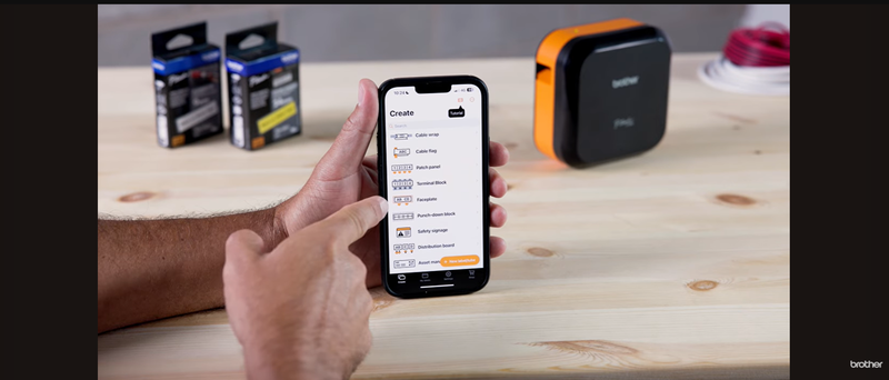 How to download and connect to the Brother Pro Label Tool App using PT-E720BT Labelling Machine