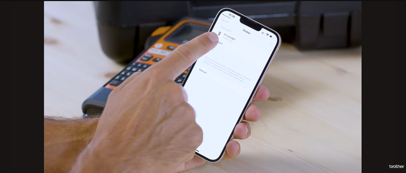 How to connect the Brother PT-E310BT labelling machine to the Pro Label Tool App