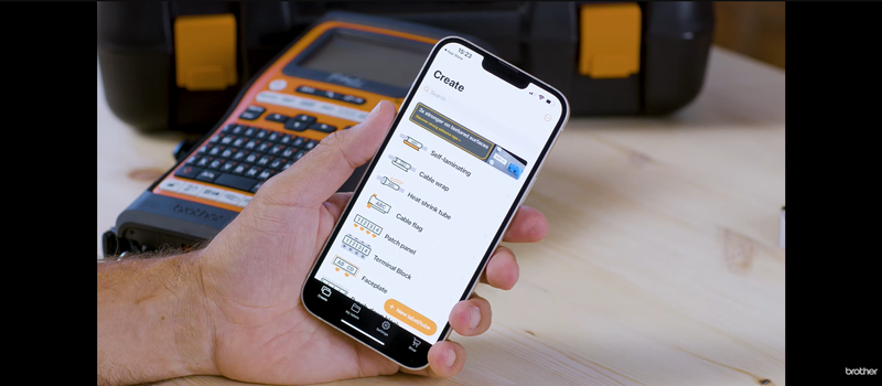 How to connect the Brother PT-E560BT labelling machine to the Pro Label Tool App