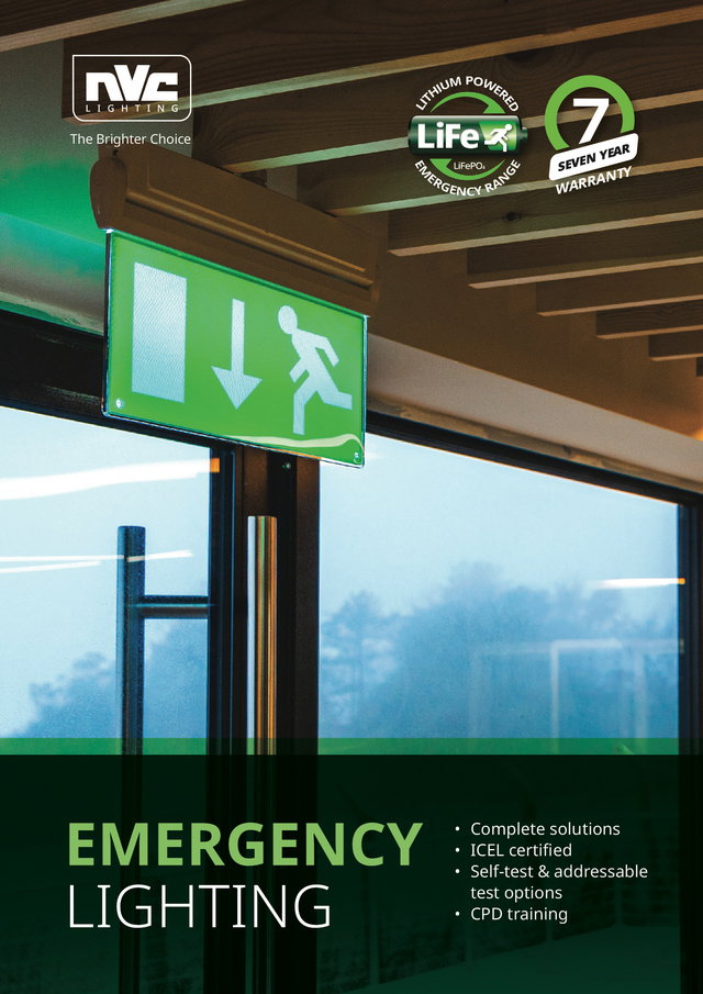 NVC LiFe Emergency Lighting Range Brochure | ICEL