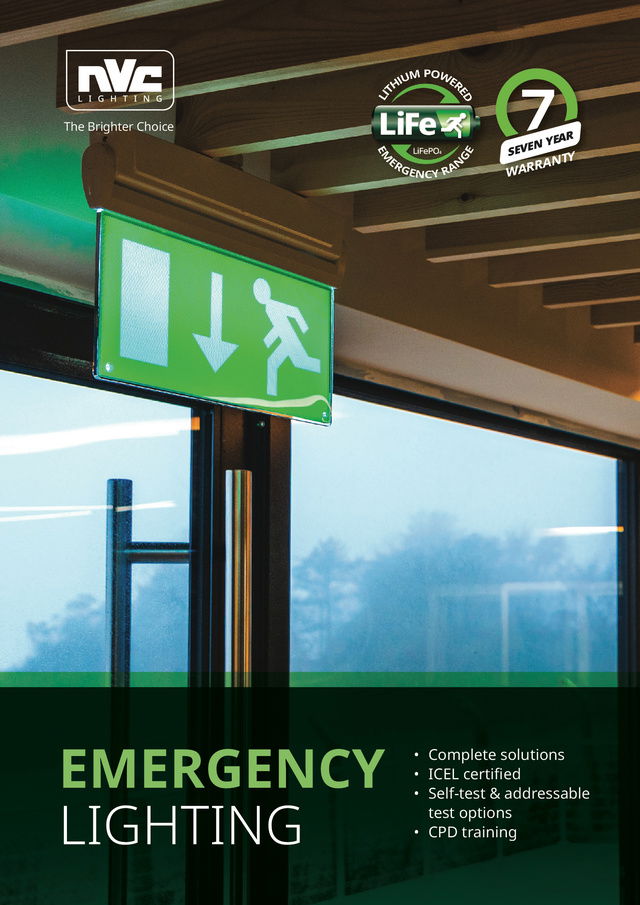 NVC LiFe Emergency Lighting Range Brochure | ICEL