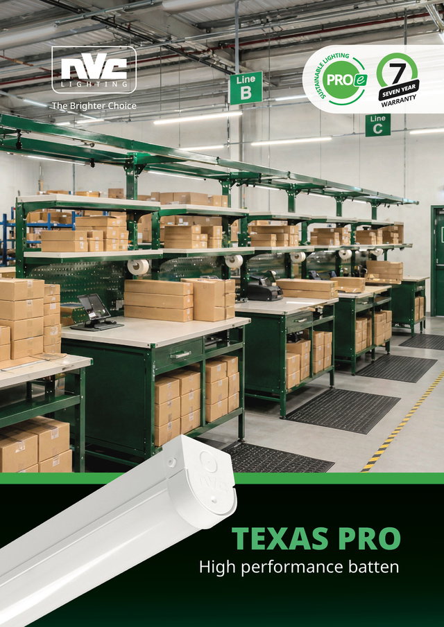 NVC Texas Pro Brochure | High Performance LED Batten