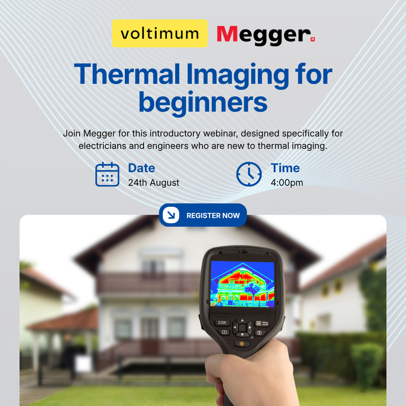 Megger Webinar: Thermal Imaging for beginners: A practical guide for electricians