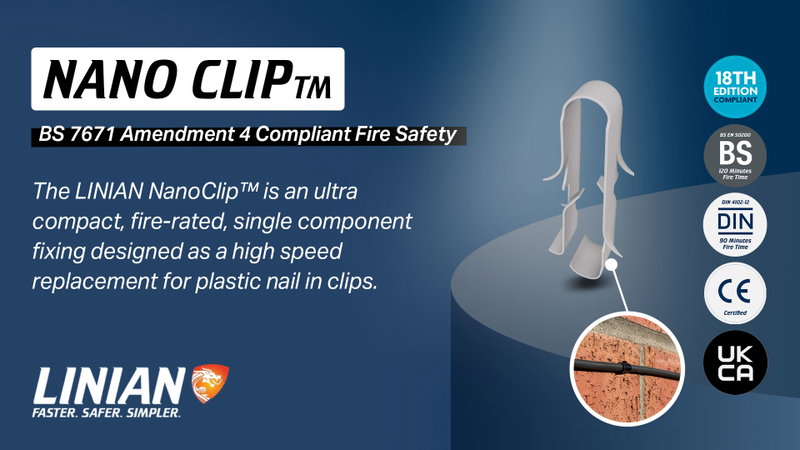 Staying compliant with BS7671 Wiring Regulations using Nano Clips