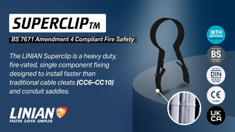 Staying compliant with BS7671 Wiring Regulations using SuperClips