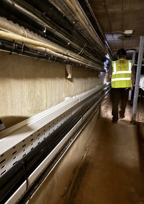 Case Study: Basor PVC Cable Tray selected for challenging underground hospital environment