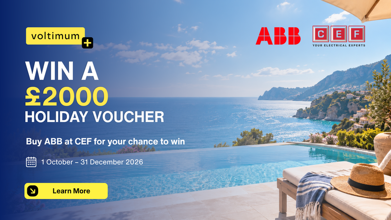 Win a £2,000 Holiday Voucher When You Buy ABB at CEF