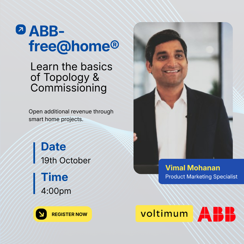 ABB: Webinar (1) "ABB-free@home®: Learn the basics of Topology & Commissioning"