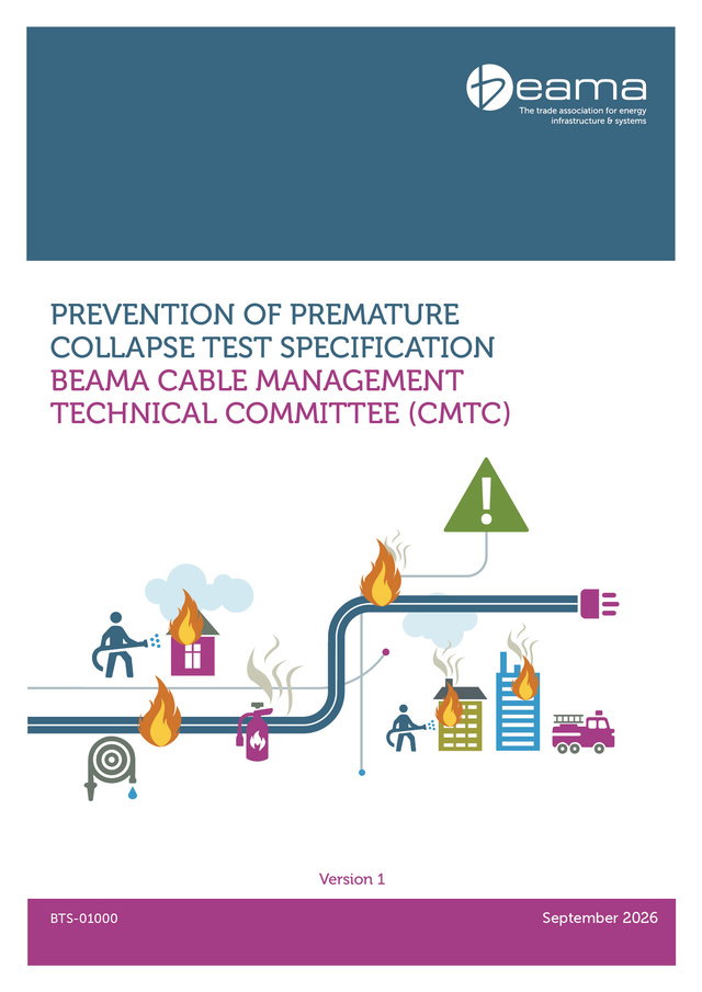 Prevention of premature collapse test specification: BEAMA cable management technical committee (cmtc)