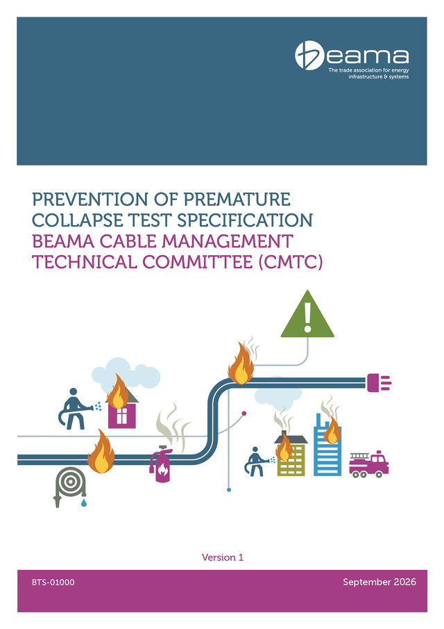 Prevention of premature collapse test specification: BEAMA cable management technical committee (cmtc)